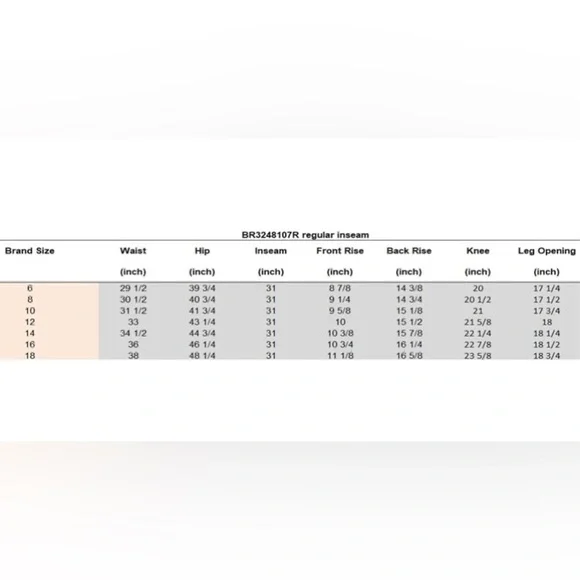 NWT Briggs New York Pull on Dress Pants Size 14P - Picture 6 of 6